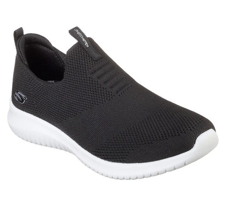 Skechers Ultra Flex - First Take - Womens Slip On Shoes Black/White [AU-NX7928]